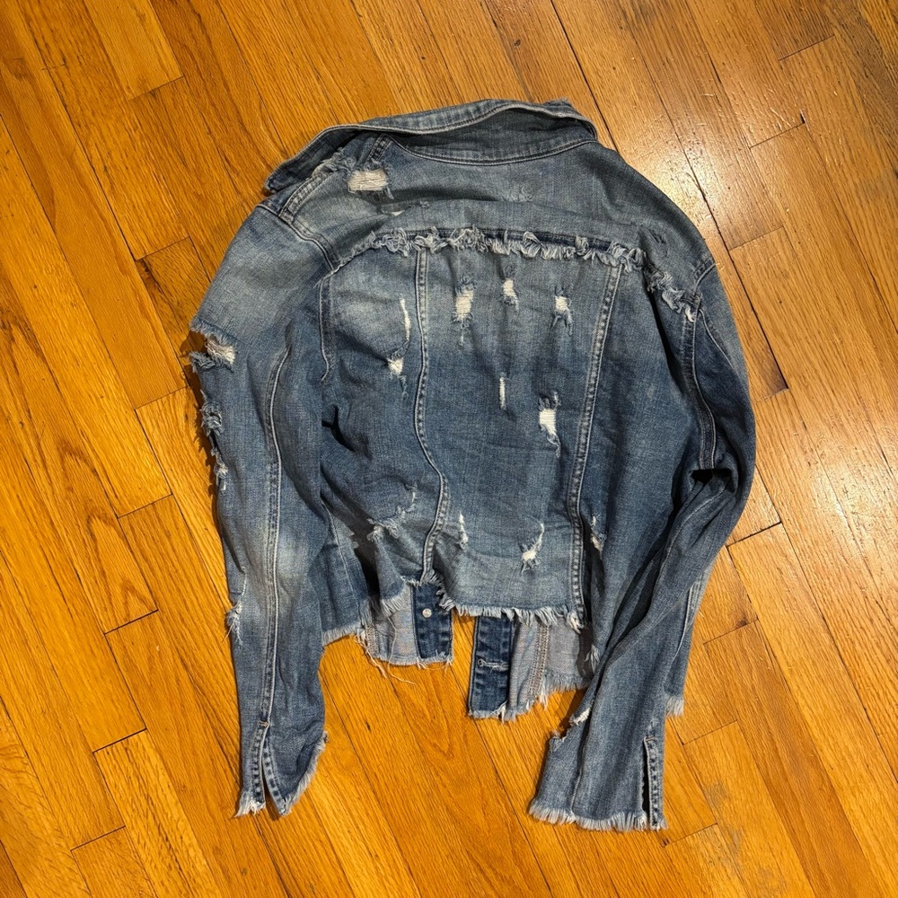 Cello Blue Distressed Jacket - Picture 3 of 3